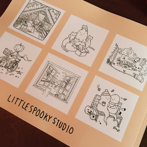 Little Spooky Studio Coloring Book