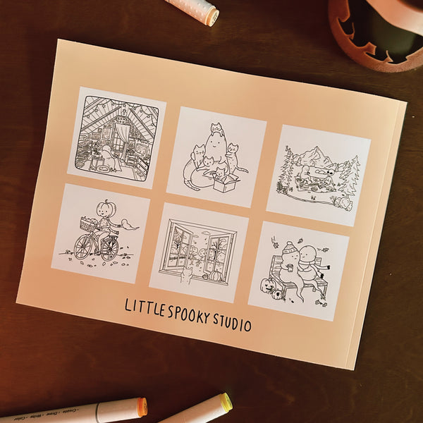 Little Spooky Studio Coloring Book