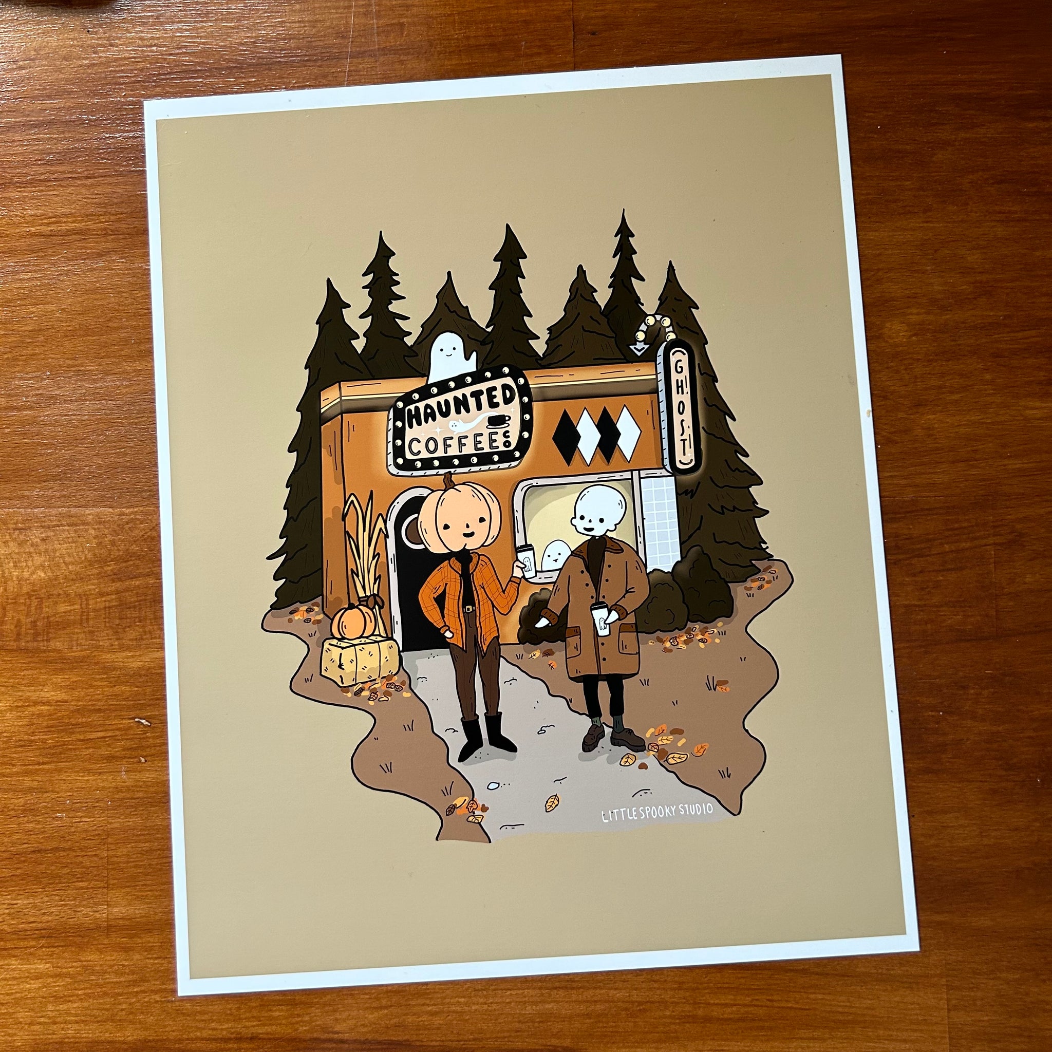 Haunted Coffee Co. Art Print