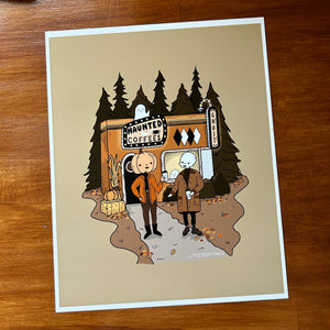 Haunted Coffee Co. Art Print