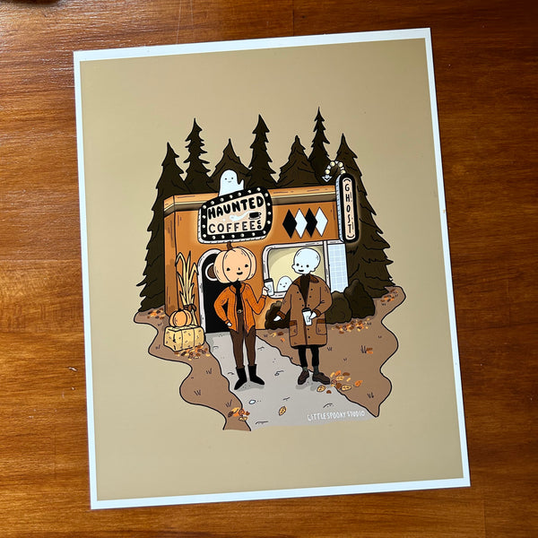 Haunted Coffee Co. Art Print