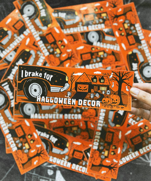Halloween Decor Bumper Sticker