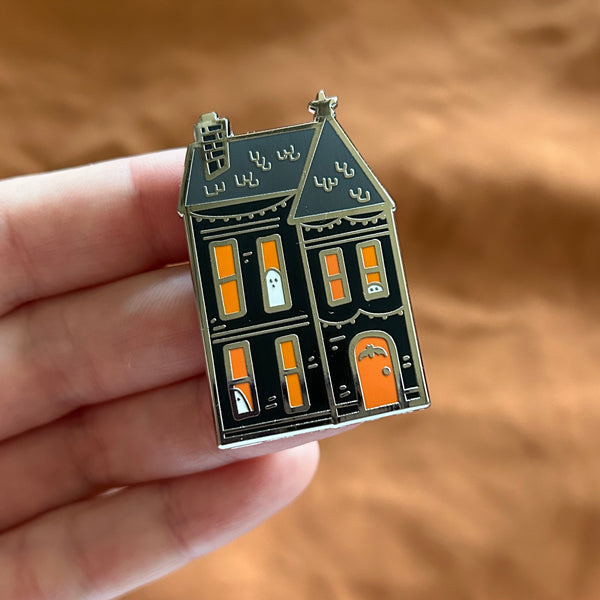 Haunted House Hard Enamel Pin