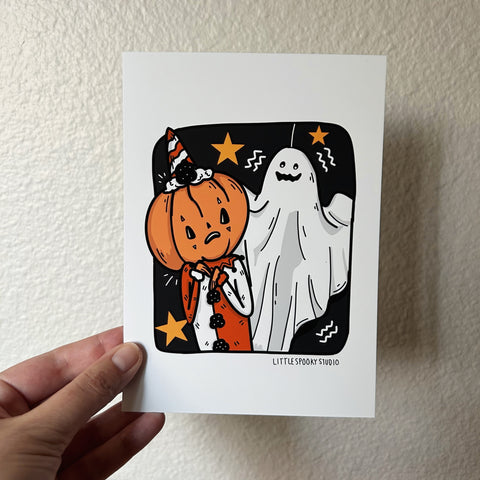 Jumpscare 90s Ghost Art Print