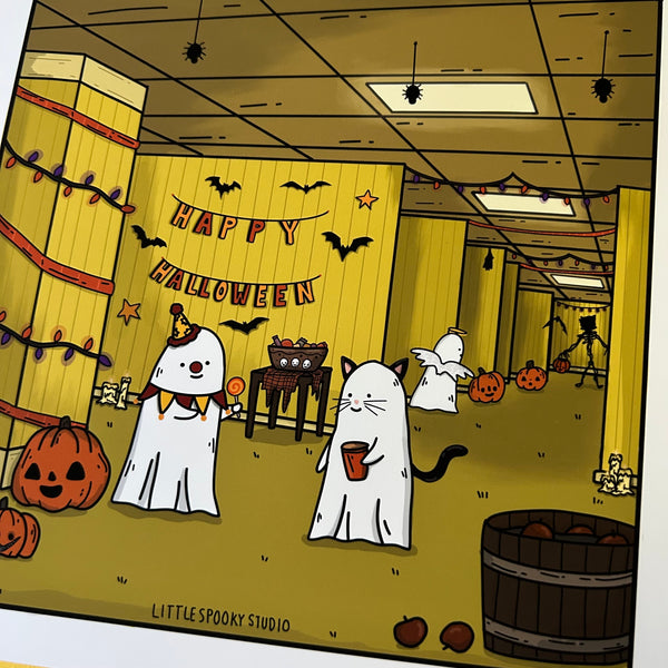 Backrooms Party Square Art Print