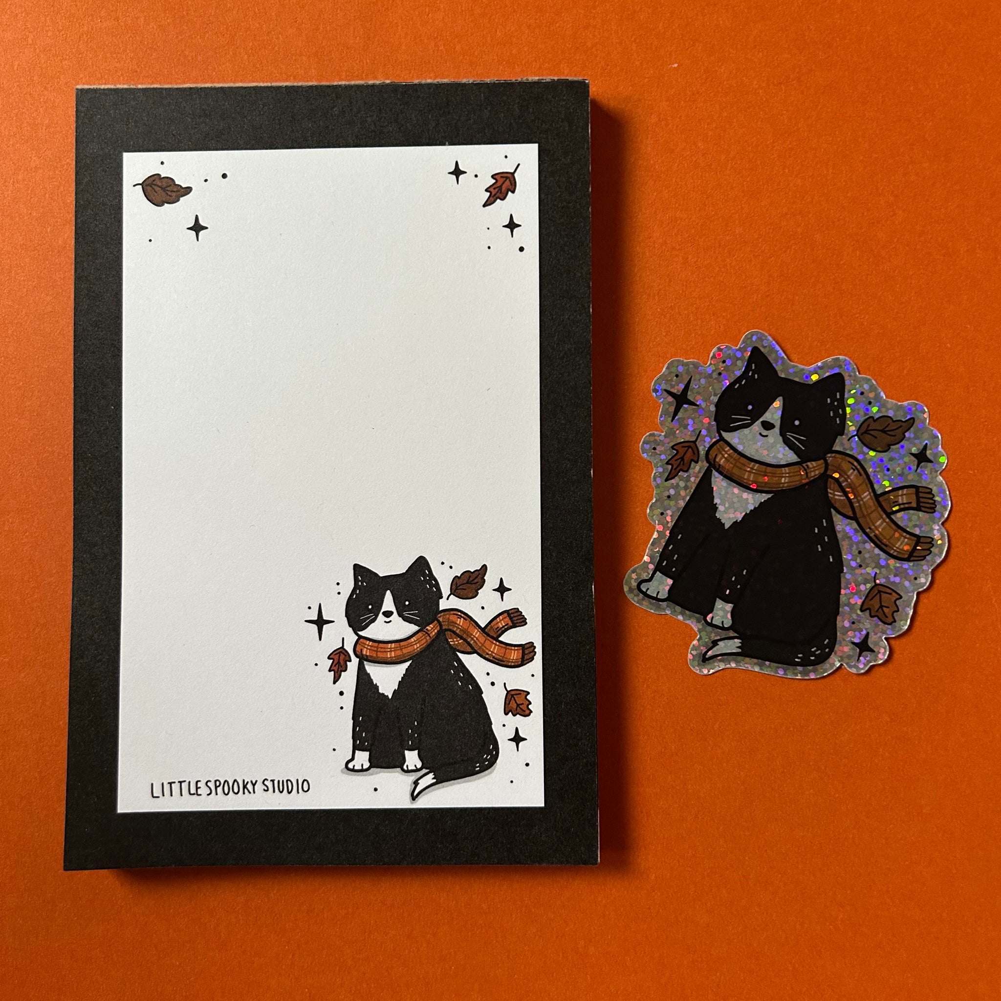 Nekoyo Chloe 猫小夜くろえ 直筆メッセージカード&ブロマイドセット Windy Cat Notepad – Little Spooky Studio