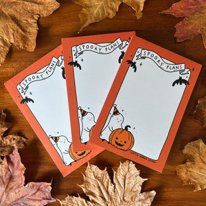 Spooky Plans Notepad