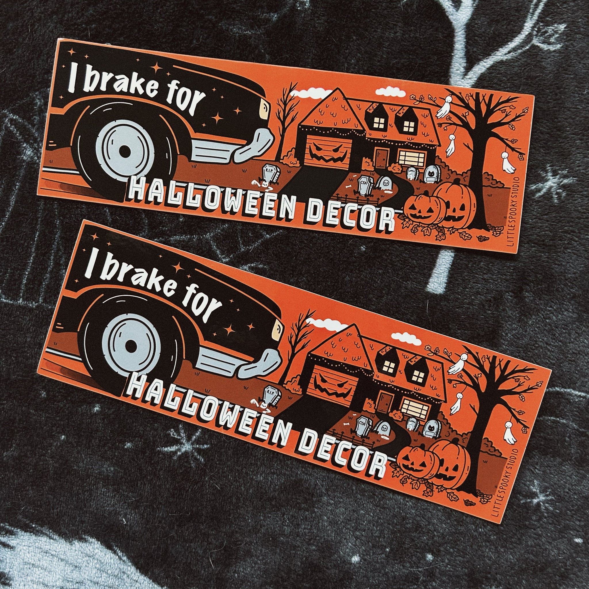 Halloween Decor Bumper Sticker