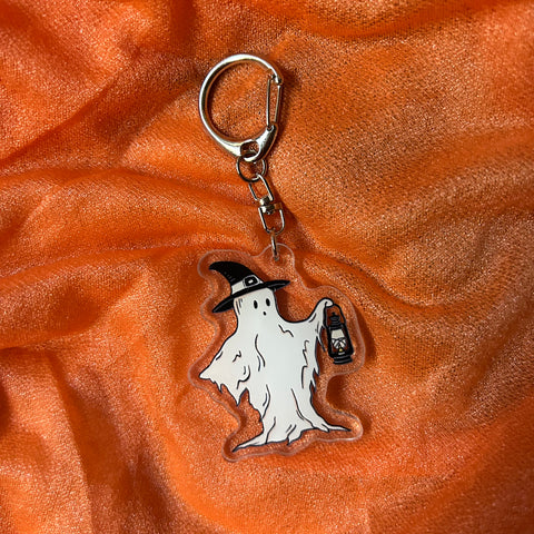 Vintage Ghost Acrylic Keychain
