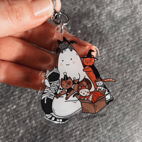 Haunted Little Kiss Acrylic Keychain
