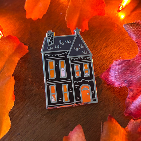 Haunted House Hard Enamel Pin