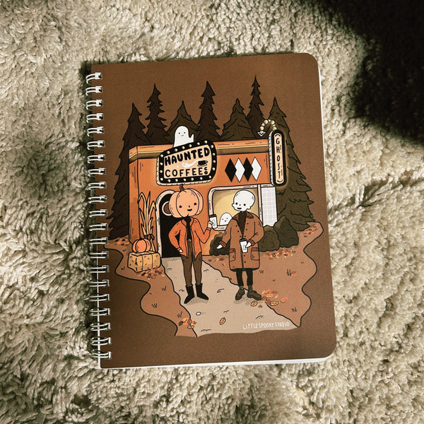 Haunted Coffee Small Wire-o Notebook