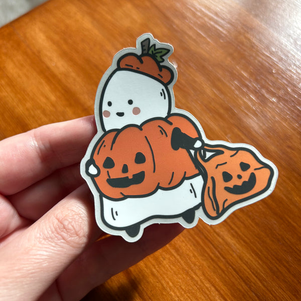 Pumpkin Boy Sticker