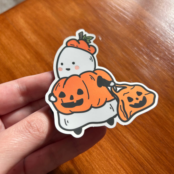 Pumpkin Boy Sticker