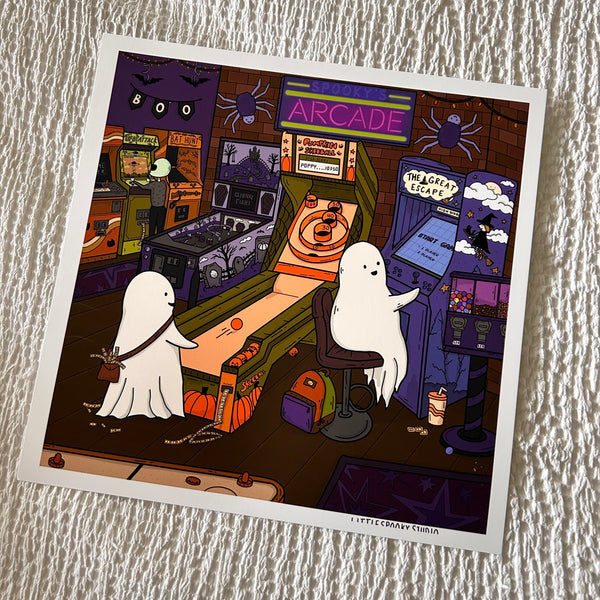 Arcade Square Art Print