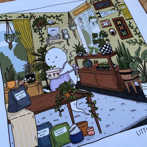 Plant Lover Square Art Print
