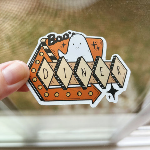 Boo’s Diner Sticker