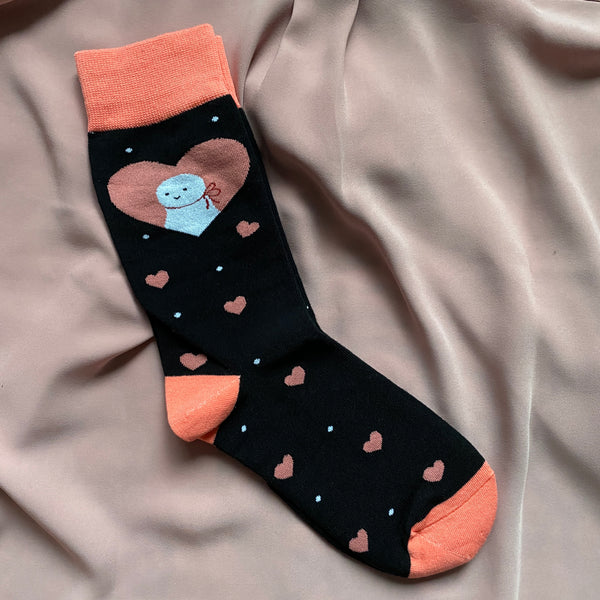 Juniper Ghost Heart Socks