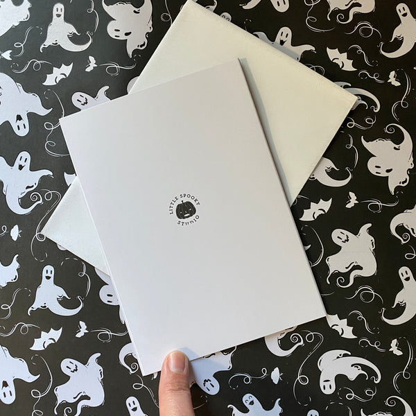 Ghostly Holiday Greeting Card