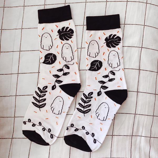 Spooky Flora Socks