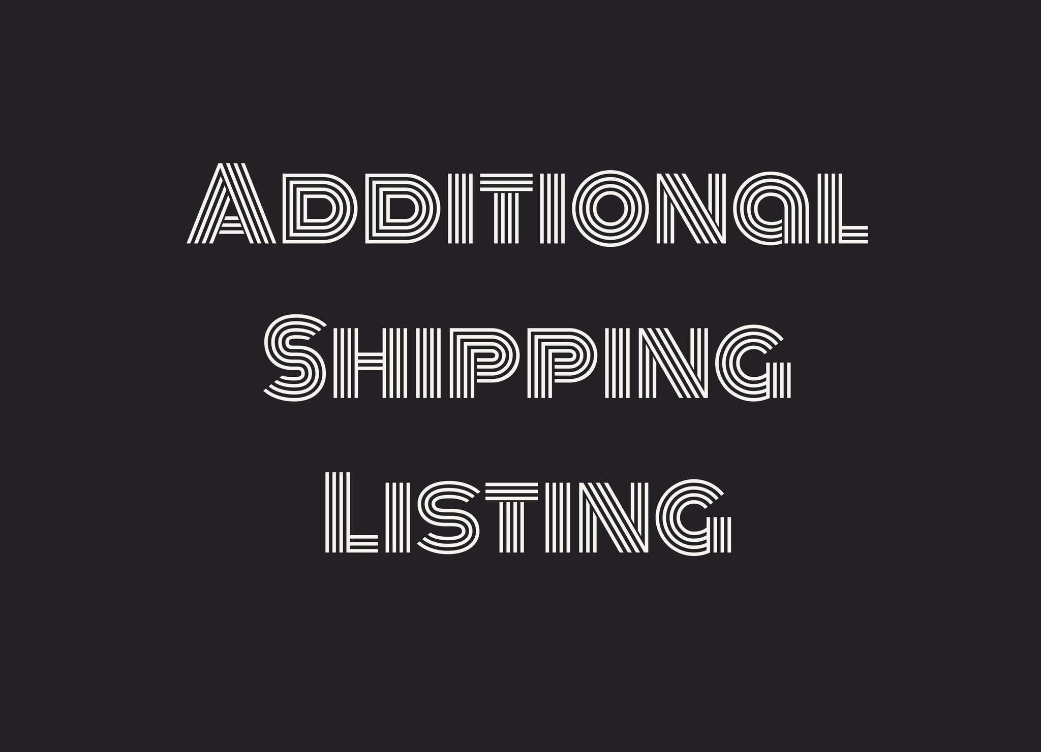 Additional Shipping Fee