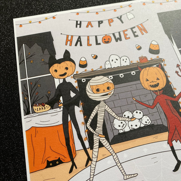 Halloween Party Square Art Print