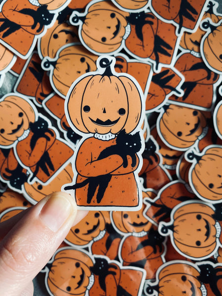 Pumpkin Friend Clear Sticker