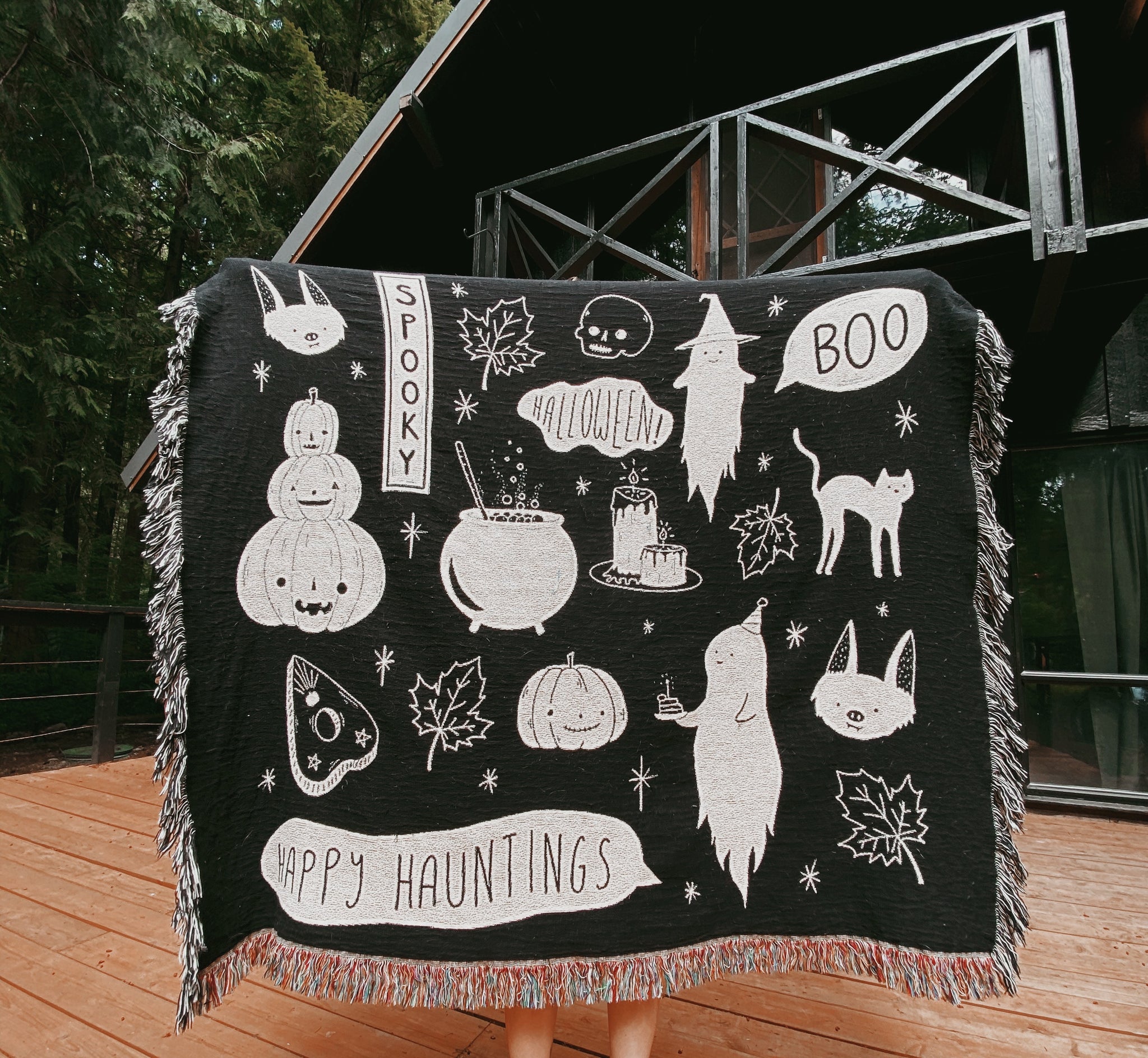 Spooky Comforts Woven Blanket