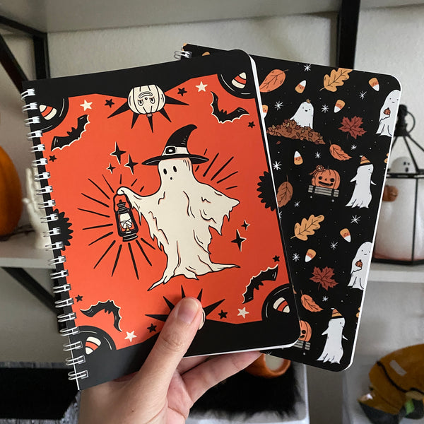 Leaves Small Wire-o Notebook