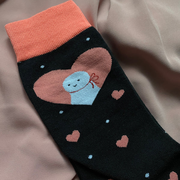 Juniper Ghost Heart Socks
