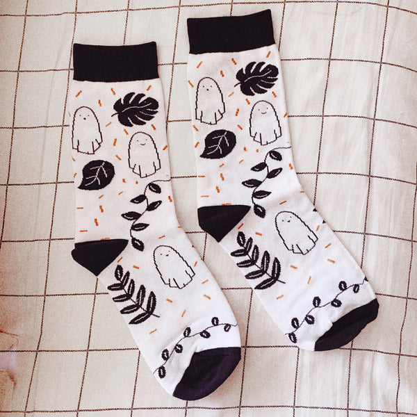 Spooky Flora Socks