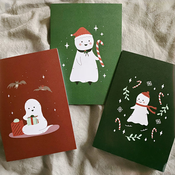 Ghostly Holiday Greeting Card