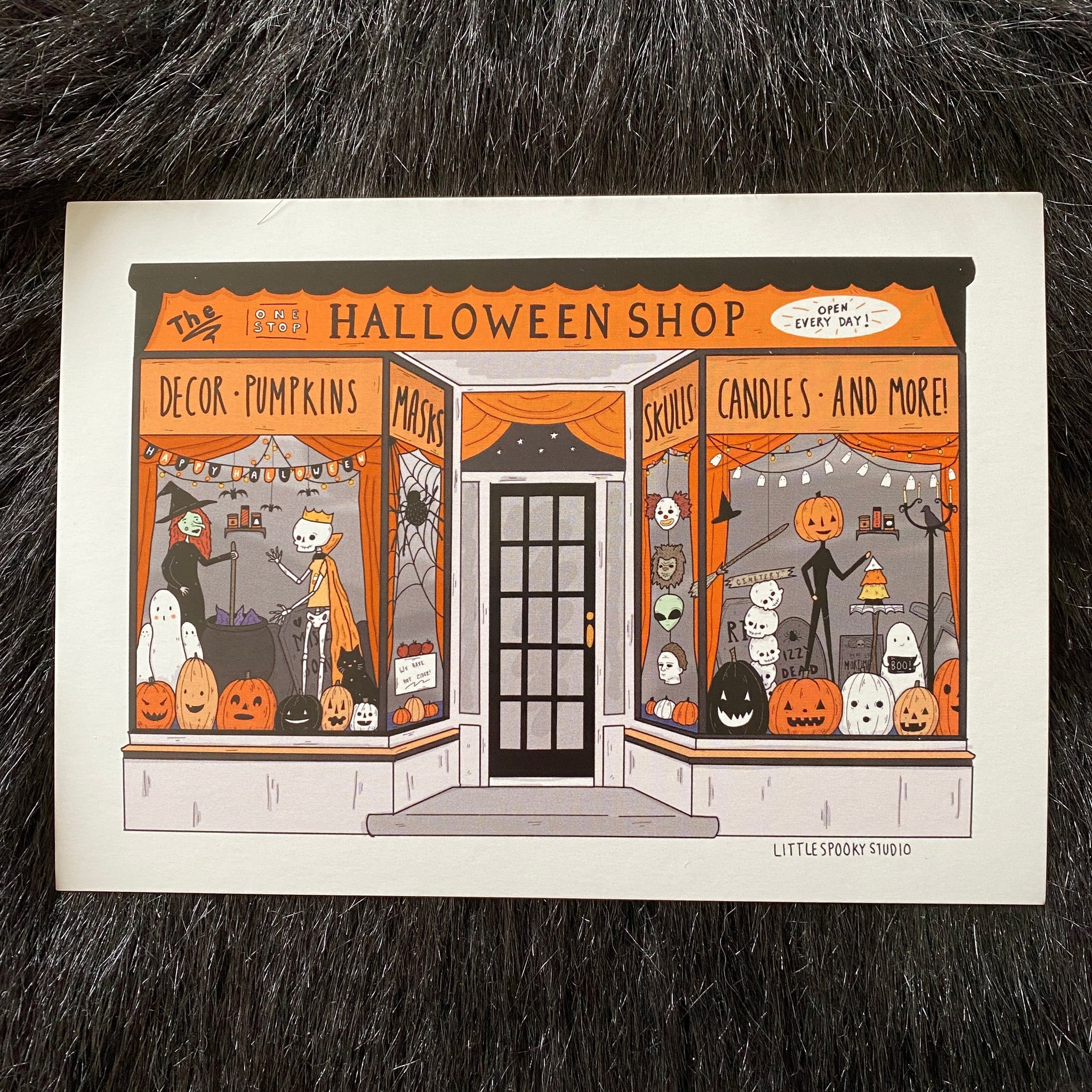 One Stop Halloween Shop Art Print
