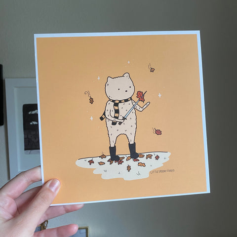 Puss in Boots Square Art Print