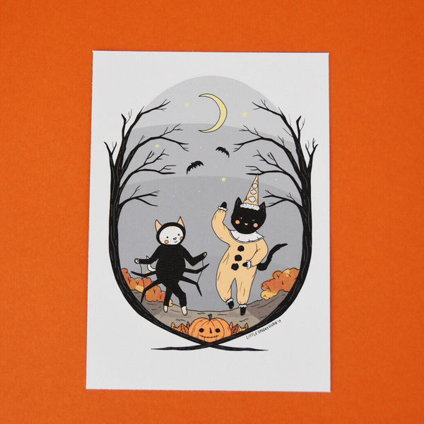 Spooky Cats 5x7 Print