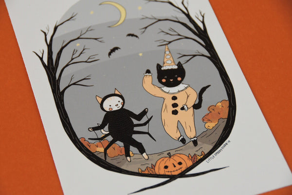 Spooky Cats 5x7 Print