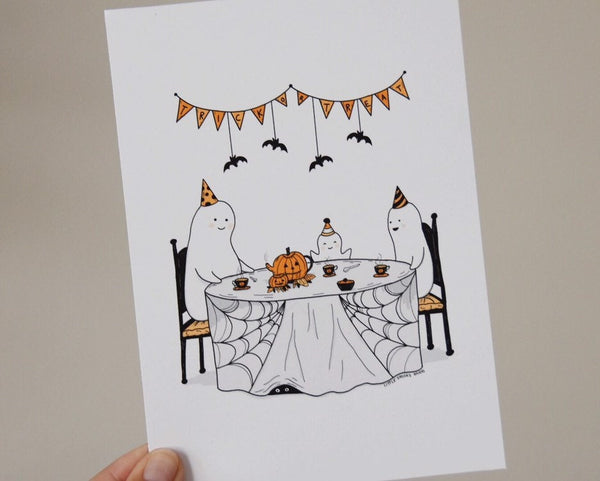 The Tea Party Halloween Print