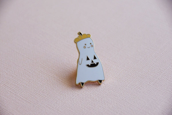 Georgie the Pumpkin Ghost Enamel Pin