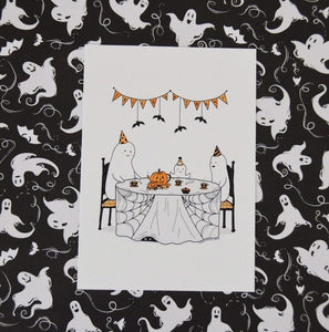 The Tea Party Halloween Print