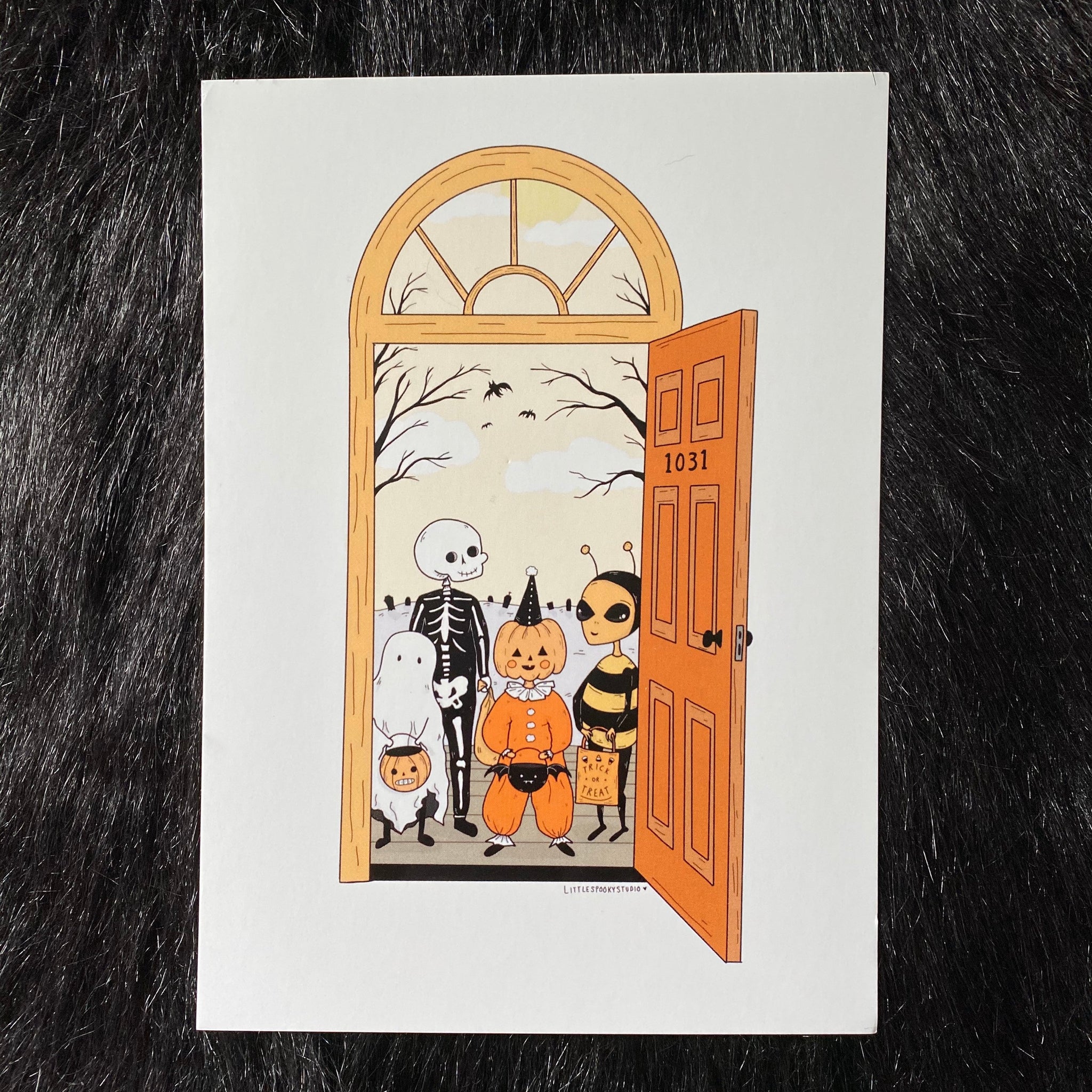Trick or Treaters Halloween Art Print