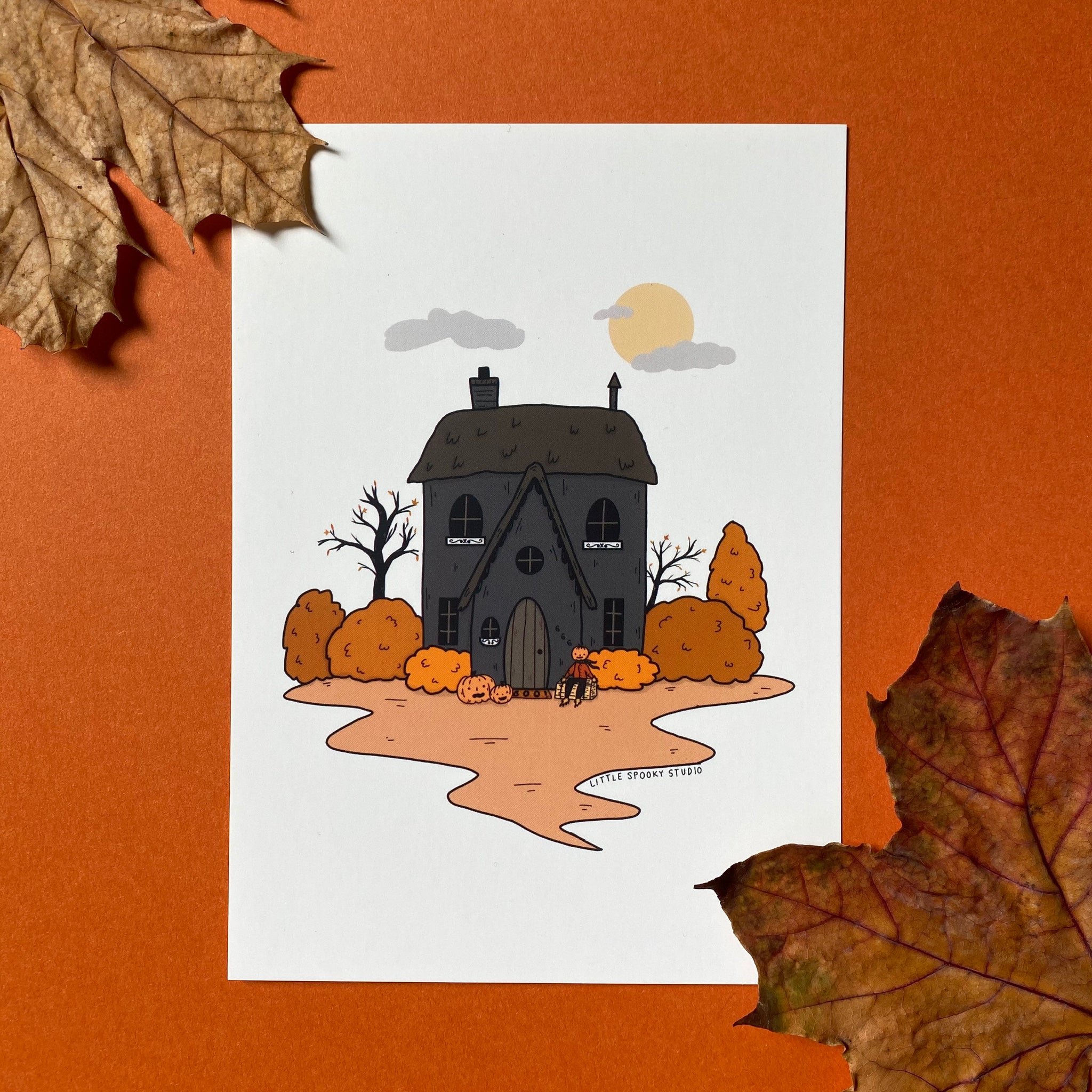Autumn Cottage Art Print