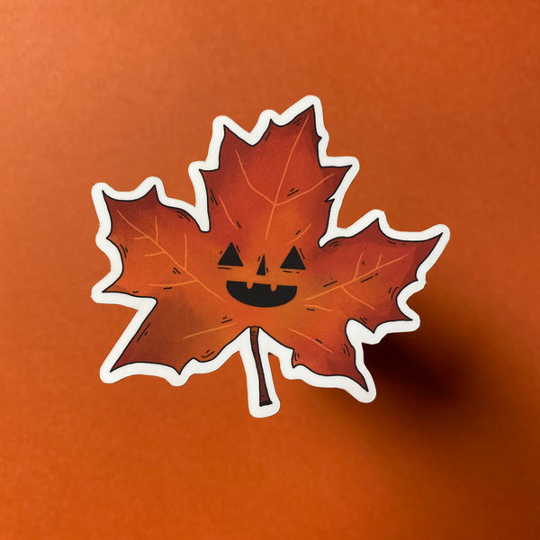 Halloween Leaf Sticker