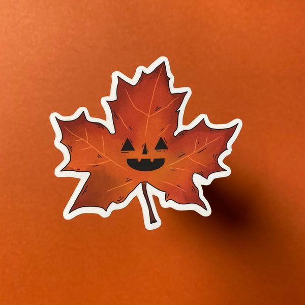 Halloween Leaf Sticker