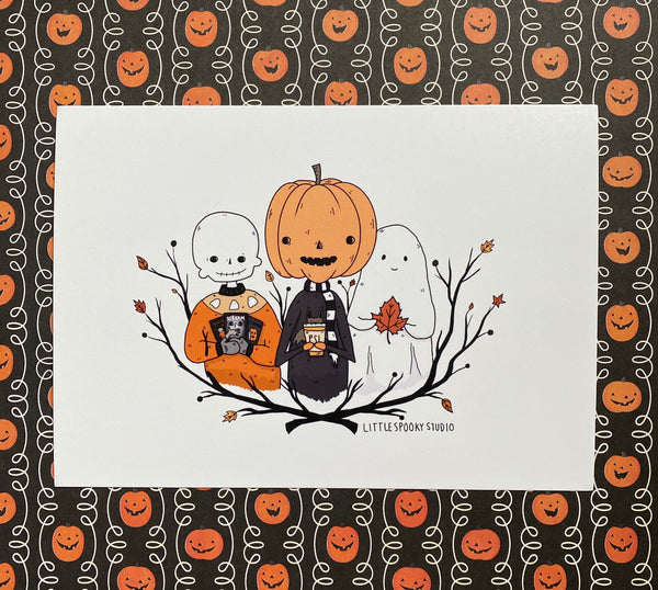 Autumn Pals Art Print