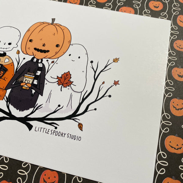 Autumn Pals Art Print