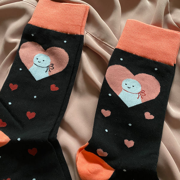 Juniper Ghost Heart Socks