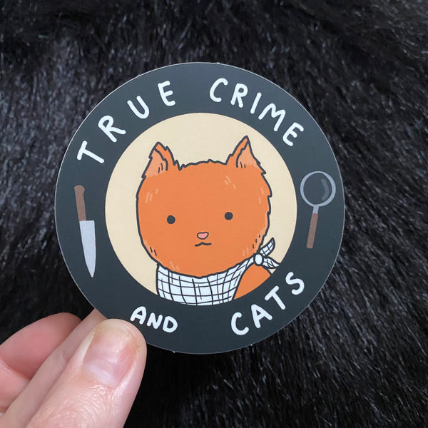 True Crime and Cats Sticker