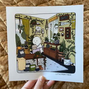 Plant Lover Square Art Print