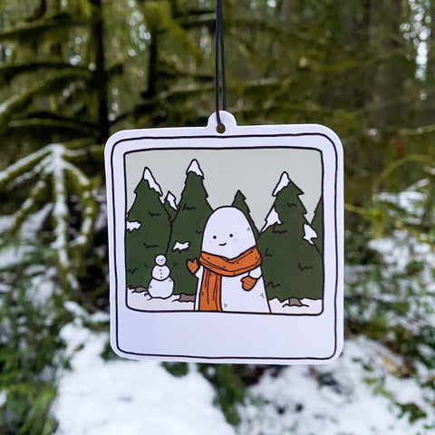 Winter Polaroid Pine Air Freshener