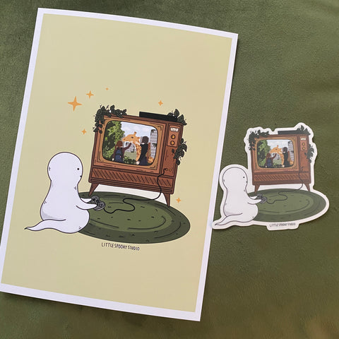 The Last of Us Gamer Ghost Art Print